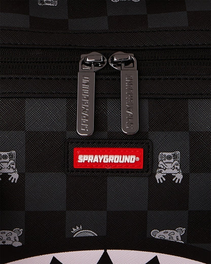 Borsa Sprayground nero GRAY PEEKING CHARACTER CHECK MINI DUFFLE