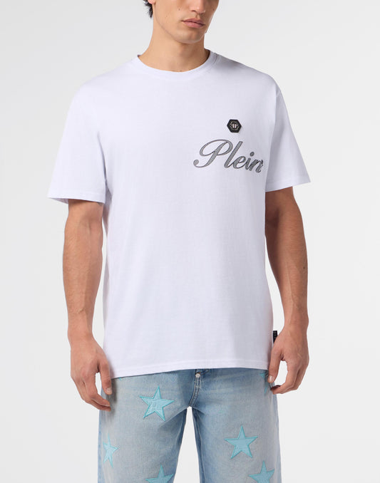 T-Shirt Philipp Plein con logo signature e applicazione