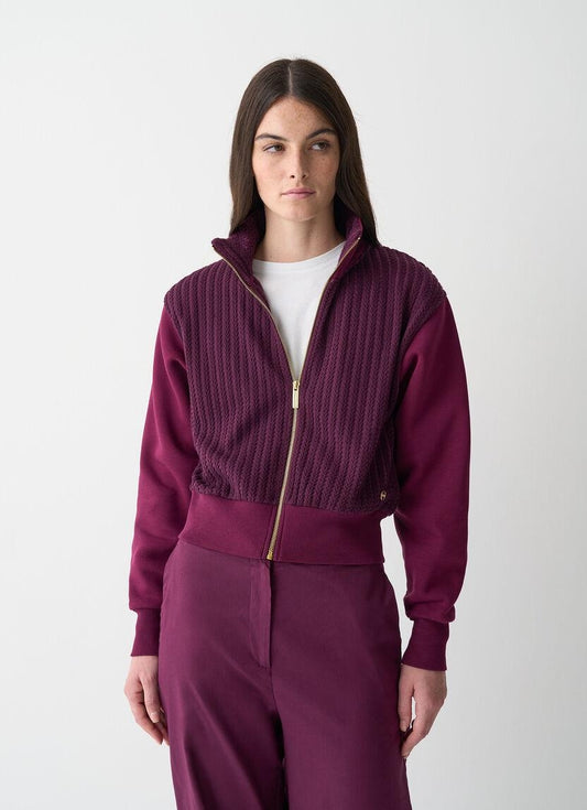 Felpa Colmar a  tracce fullzip donna
