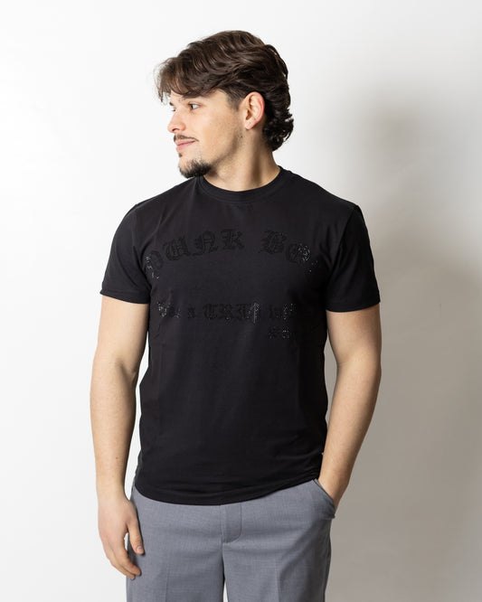  T-Shirt Richmond X logata con strass uomo