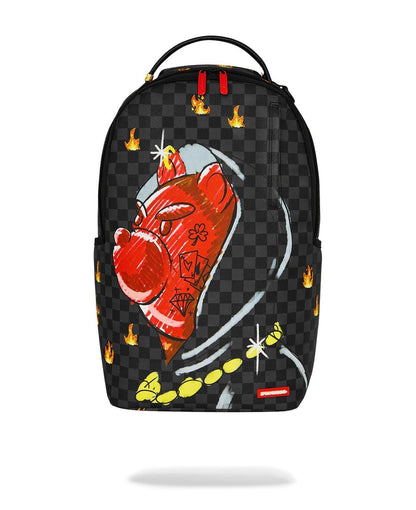Zaino Sprayground nero DIABLO SKETCHY HOODIE BACKPACK 