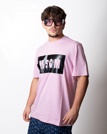 T-Shirt MSGM stampa "Logo Box"