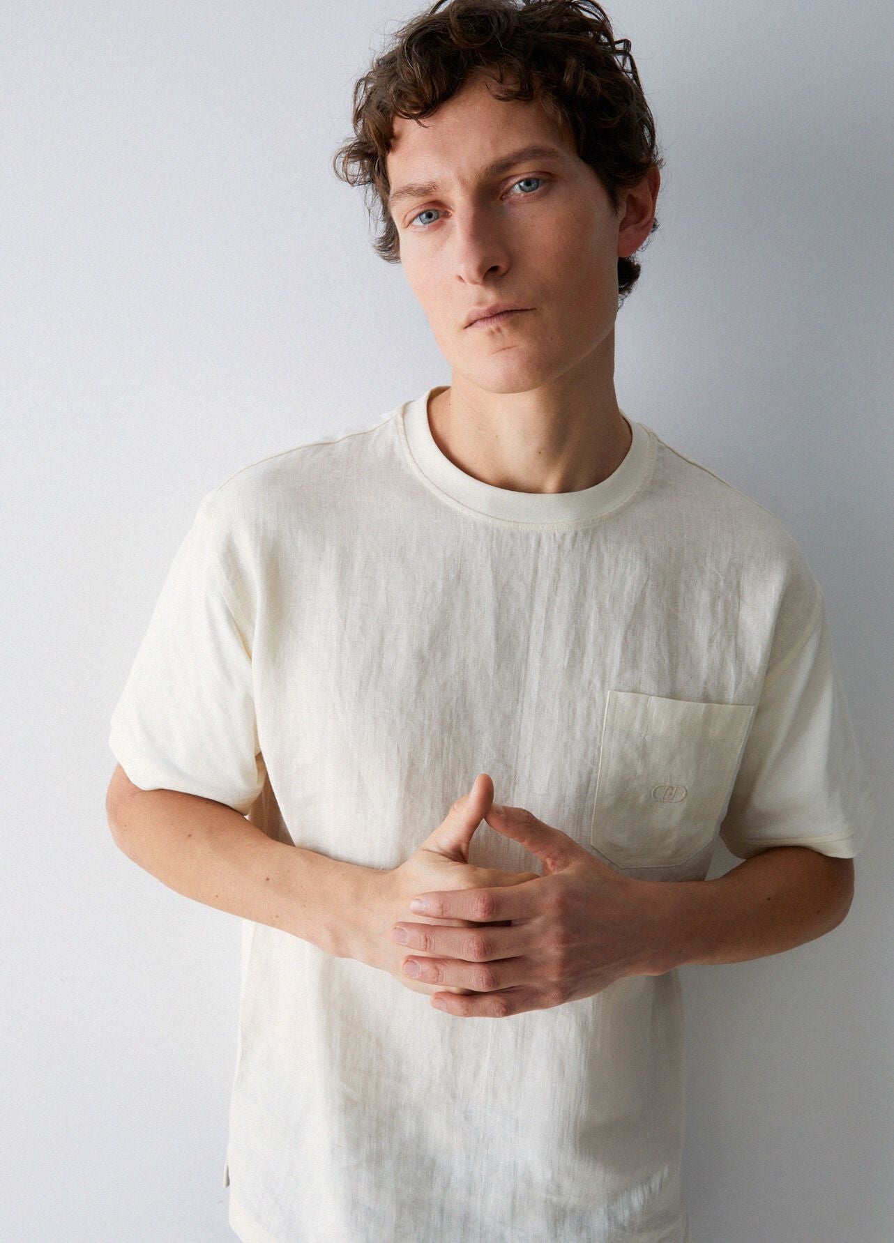T-Shirt Liu Jo in lino con tasca uomo