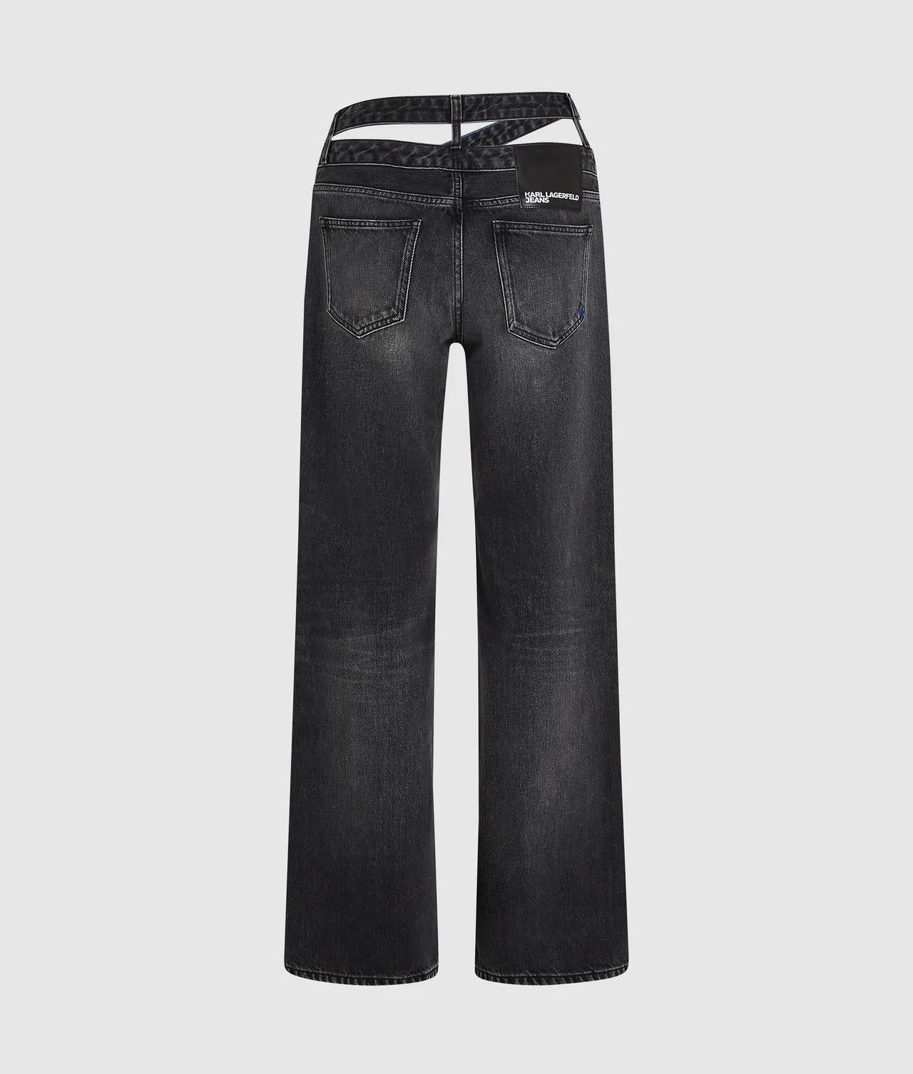 Jeans Karl Lagerfeld mid rise relaxed con dettaglio cut-out donna