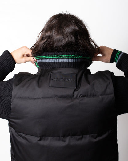 Giubbotto Iceberg con dettagli in maglia uomo