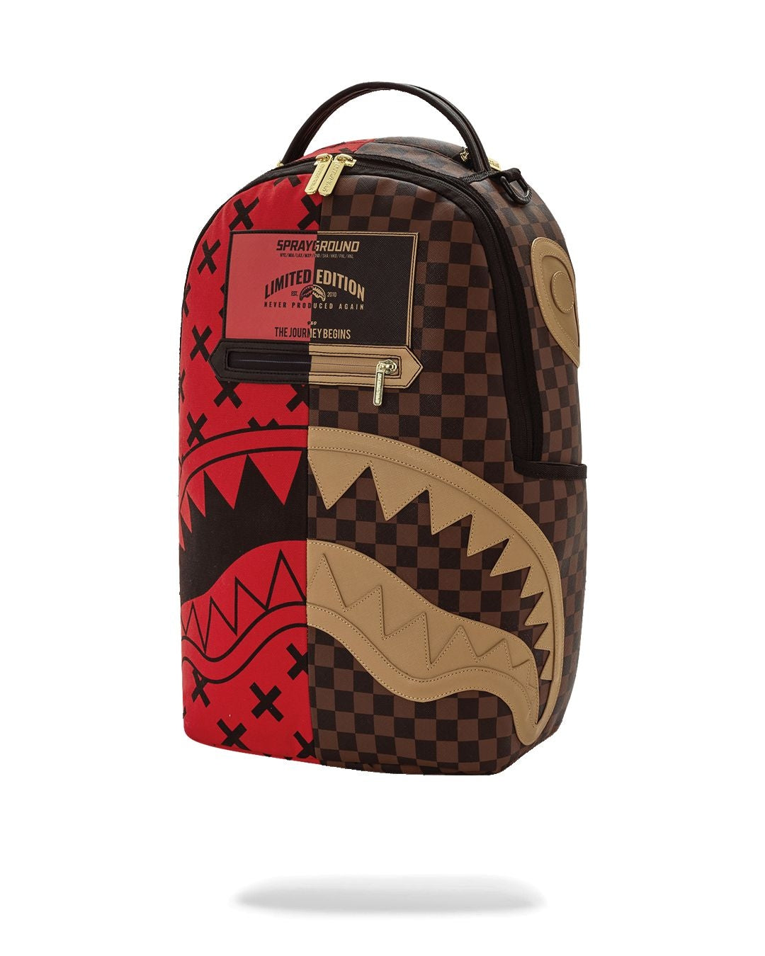 Zaino Sprayground marrone REVERSE HALF SPLIT BACKPACK