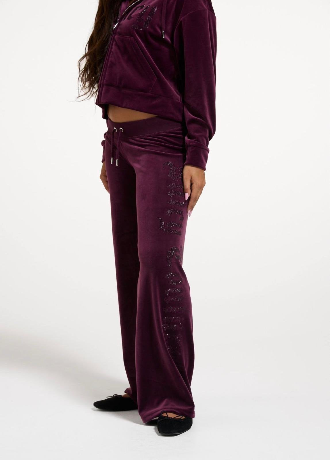 Pantalone Juicy Couture con logo strass