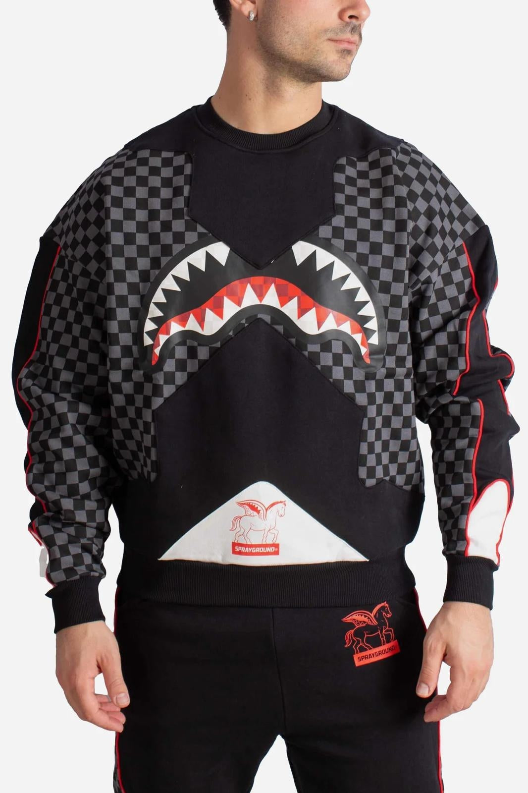 Felpa Sprayground girocollo "Triple decker Heir"