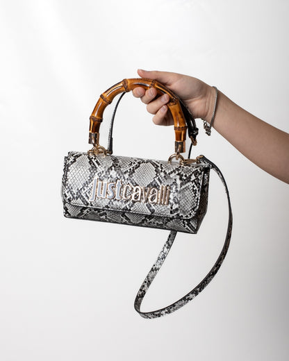 Borsa Just Cavalli "Phyton Bamboo" donna