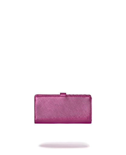 Portafoglio Sprayground rosa METALLIC PINK METALLIC DRIP SINGLE FOLD WALLET