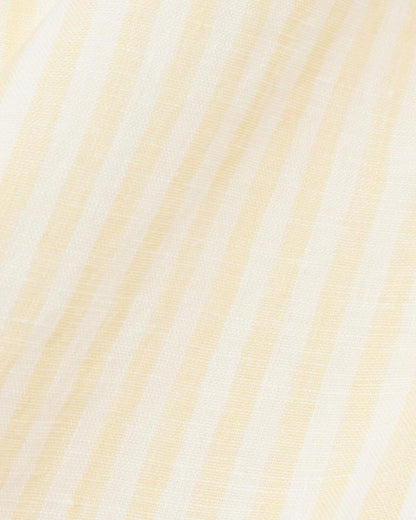 Camicia Lacoste regular in lino a strisce uomo