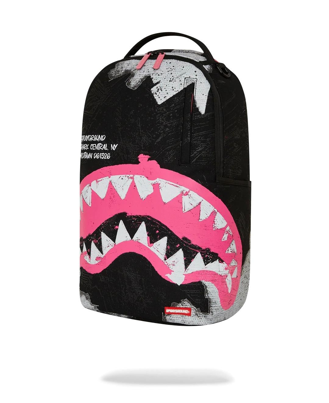 Zaino Sprayground nero Shark central sorbet hand painted backpack