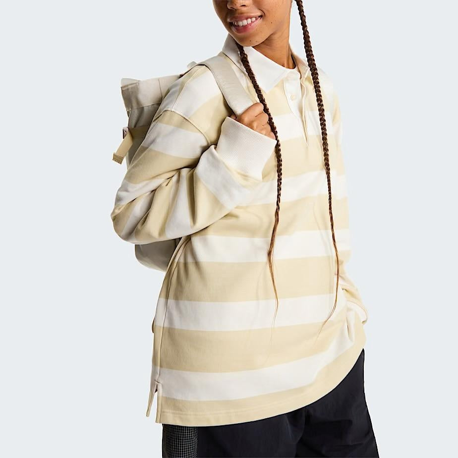 Polo The North Face in felpa a righe uomo