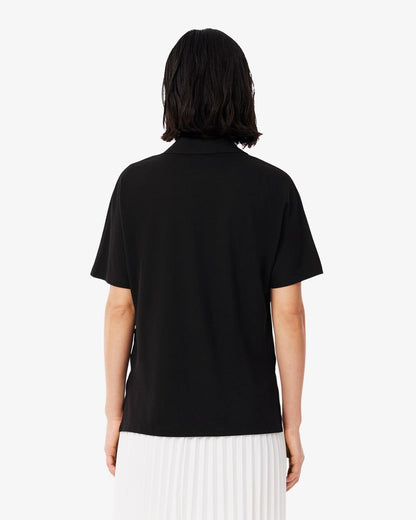 Polo Lacoste in fluido pique donna
