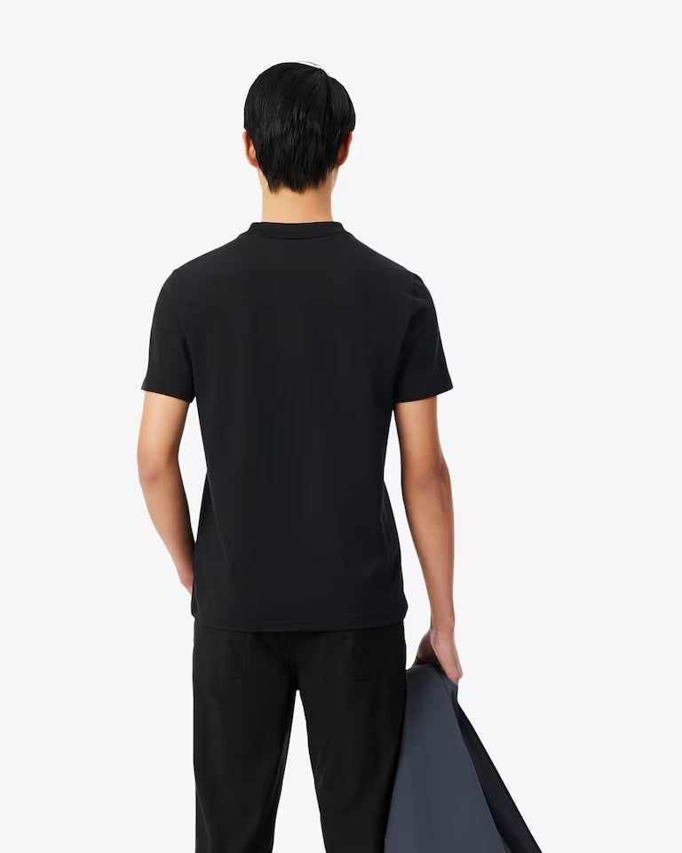 T-Shirt Lacoste con collo logato uomo