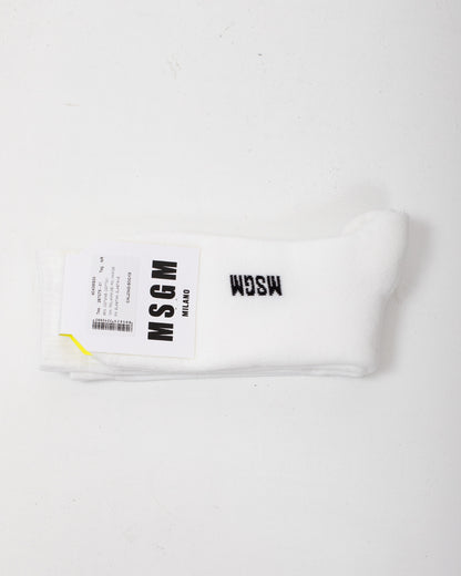 Calze MSGM in spugna "Logo Classic"