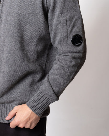 Maglia C.P. Company mezza zip in misto lana uomo
