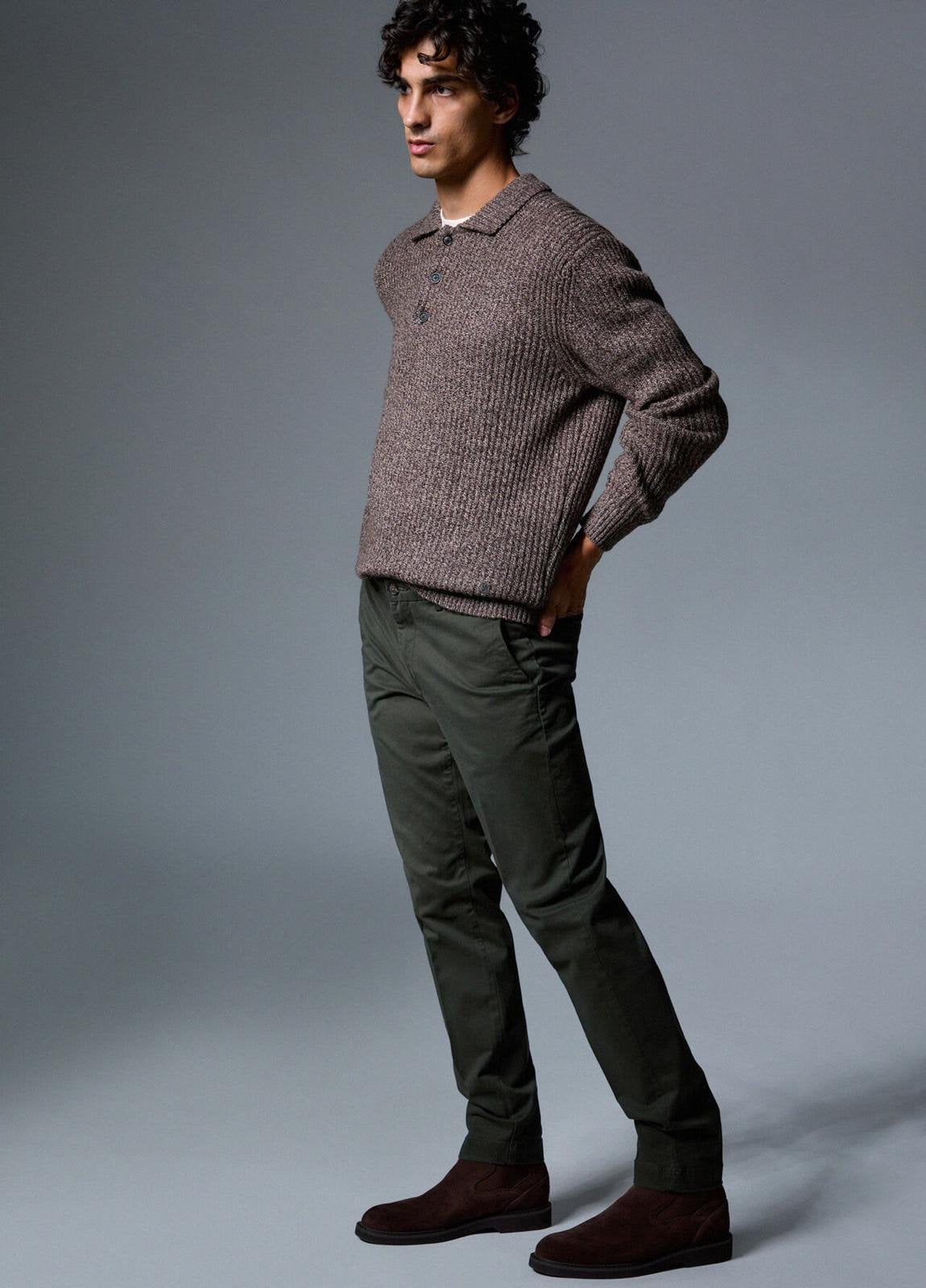 Pantalone Liu Jo "Chino" con logo metallico