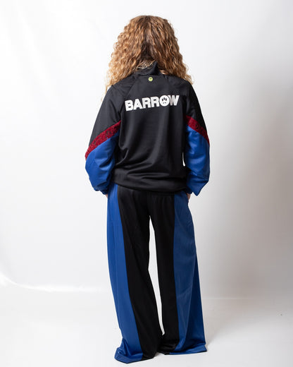 Felpa Barrow fullzip in nylon con patch donna