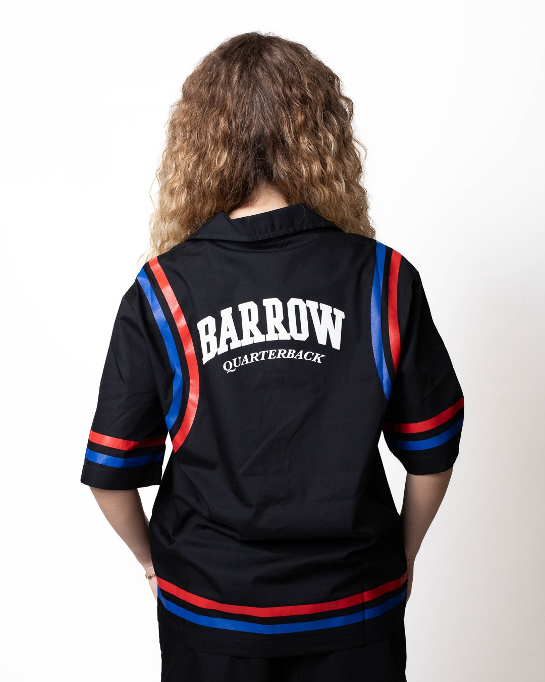 Camicia Barrow in popeline con stampe e logo