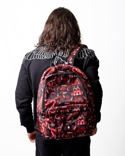 Zaino Marcelo Burlon in nylon stampa snakes all-over