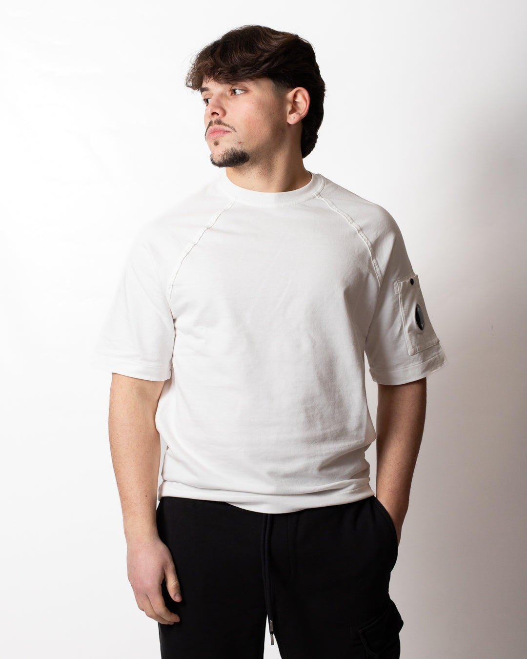T-Shirt C.P. Company con lente logata uomo
