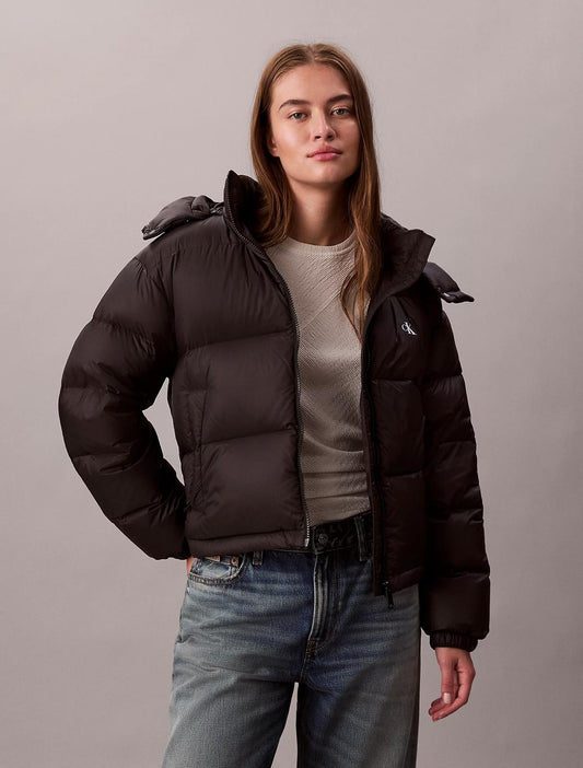 Giubbotto Calvin Klein cropped puffer donna