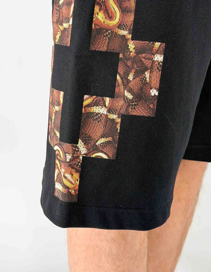 Bermuda Marcelo Burlon in felpa "County snake" uomo