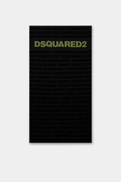 Telo mare Dsquared2 in spugna con logo all-over