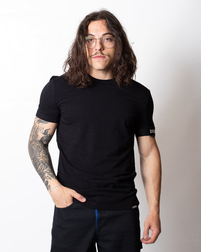 T-Shirt Dsquared2 con banda elastica logata