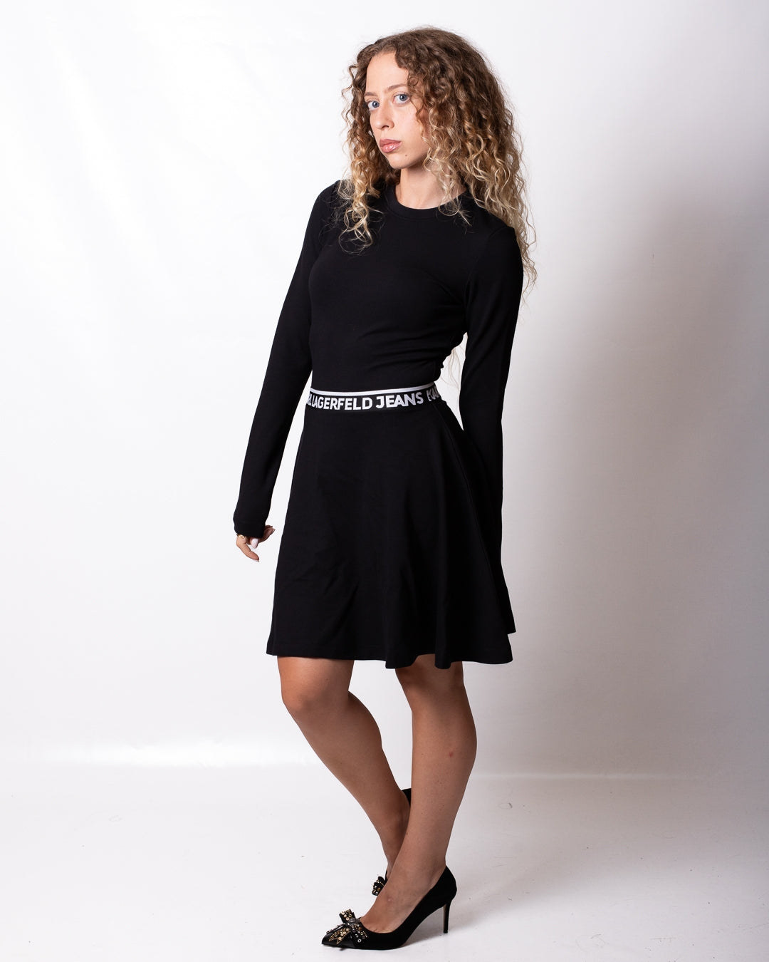 Abito Karl Lagerfeld Jeans con fascia logata donna