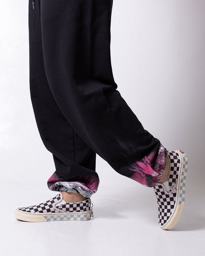 Pantalone County of Milan con grafica ali donna