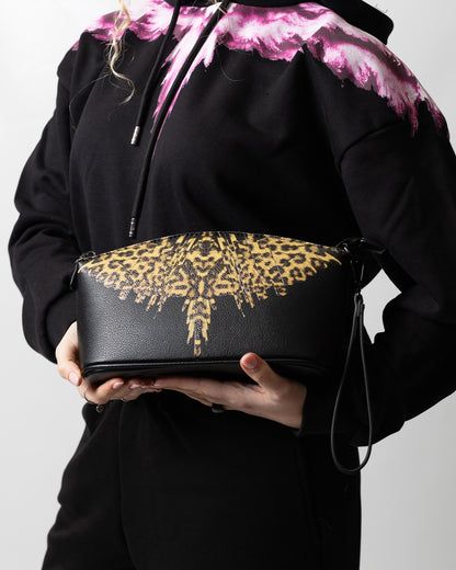 Pochette Marcelo Burlon in ecopelle "Icon Leopard"
