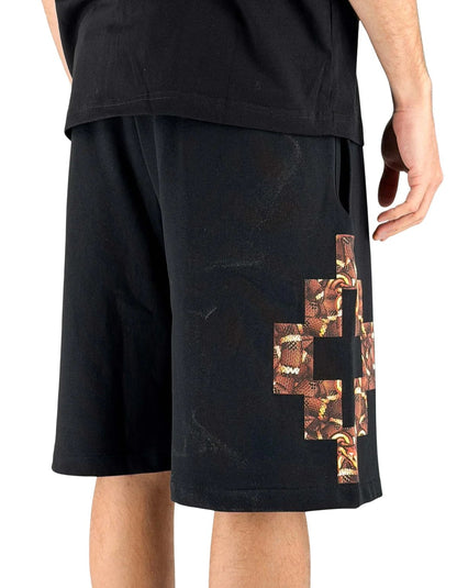 Bermuda Marcelo Burlon in felpa "County snake" uomo