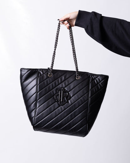 Borsa John Richmond con logo "JR" dalla finitura opaca