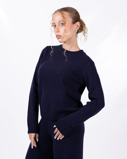 Maglia Richmond X in lana e cashmere con logo jacquard sul retro 