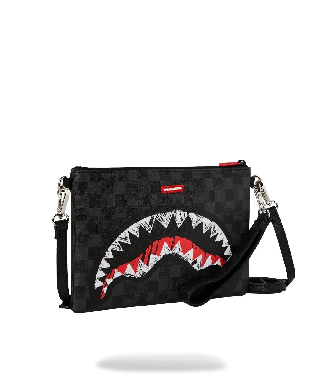 Pochette Sprayground nero "SCRIBBLE SHARK CROSSOVER CLUTCH"