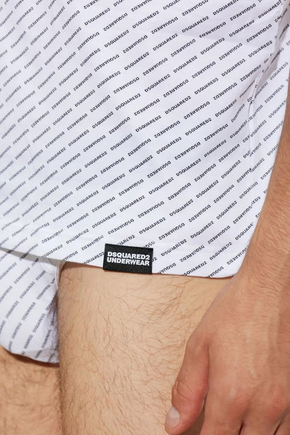 T-Shirt Dsquared2 con logo all-over uomo