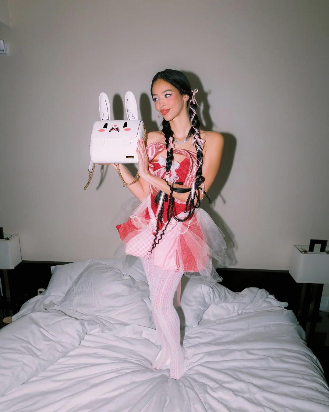 Tracolla Sprayground bianco MONEY BUNNY SLING