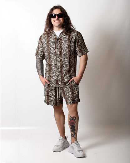 Camicia Gaelle "Fit Bowling" stampata uomo