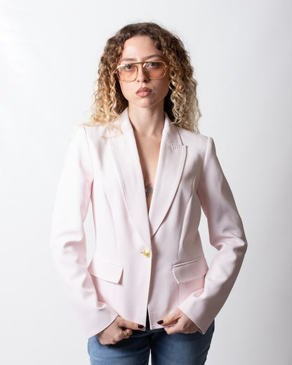 Giacca blazer Nenette monopetto cropped donna