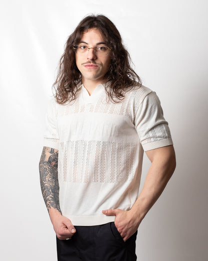 Polo Gaelle in maglia traforata uomo