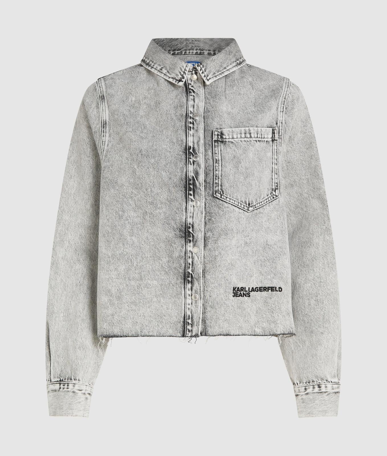 Giubbotto Karl Lagerfeld Jeans in denim cropped donna