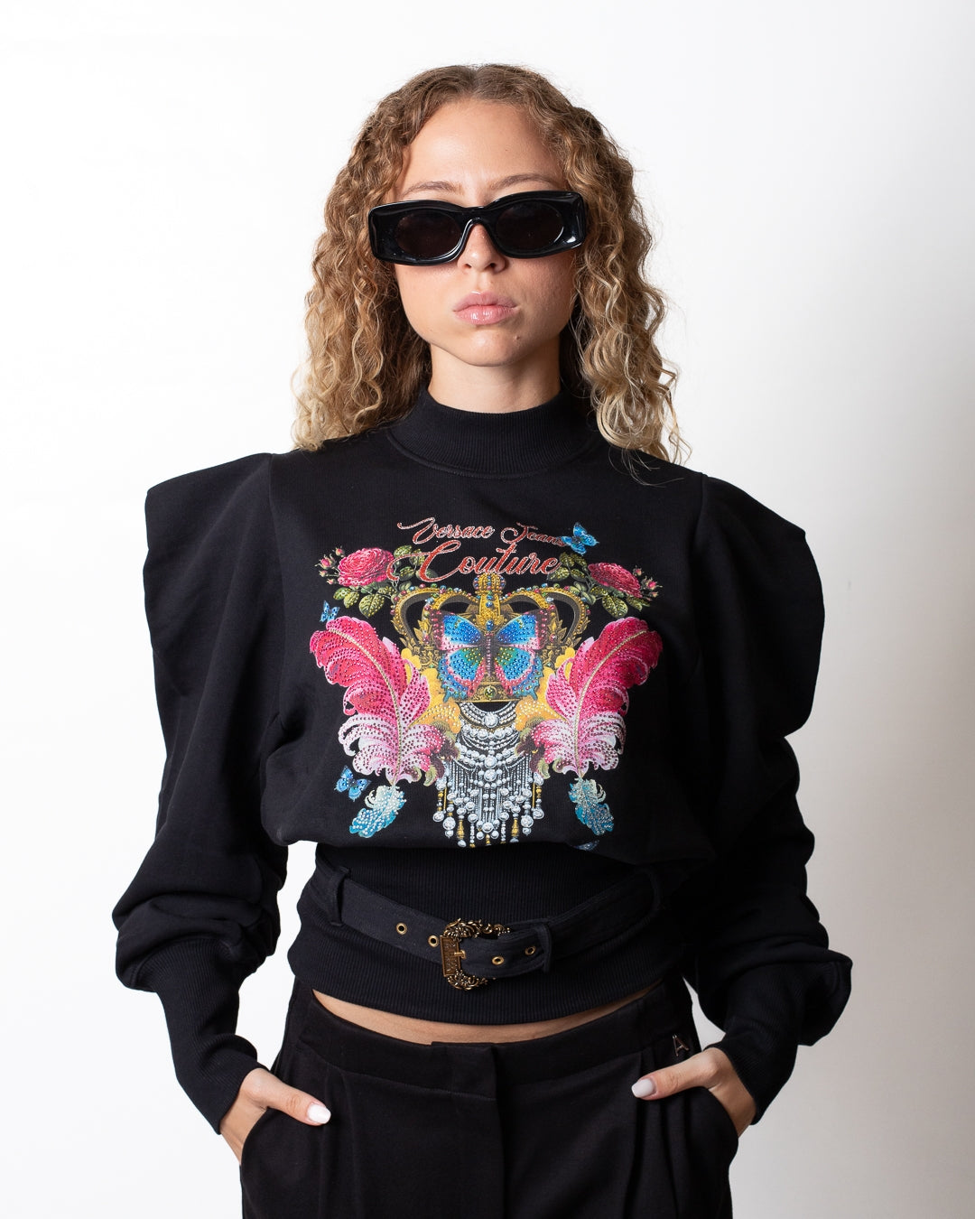 Felpa Versace Jeans Couture "Butterfly Curiosit" donna
