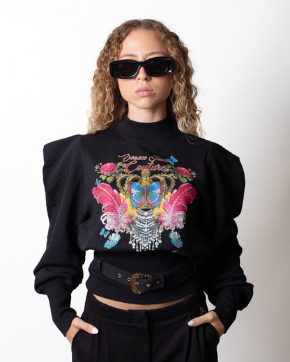Felpa Versace Jeans Couture "Butterfly Curiosit" donna