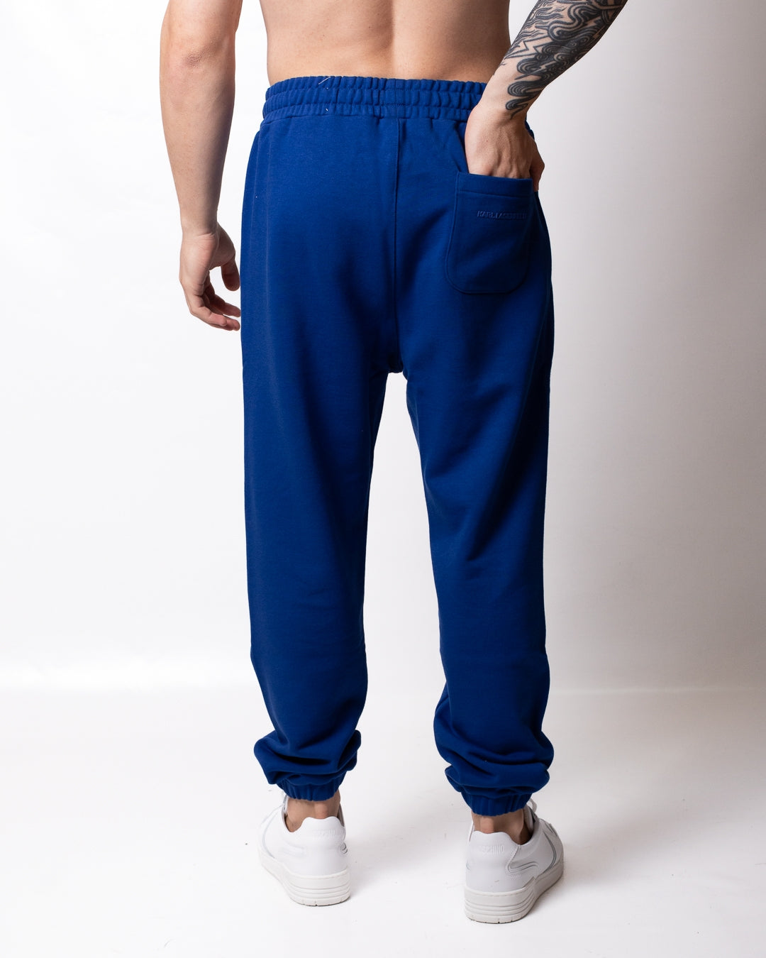 Pantalone Karl Lagerfeld in felpa con stampa Karl uomo