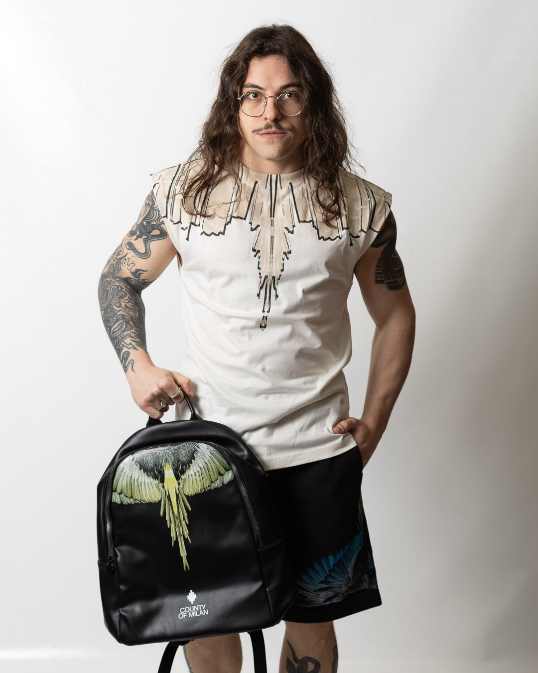Canotta Marcelo Burlon "Icon Wings" uomo