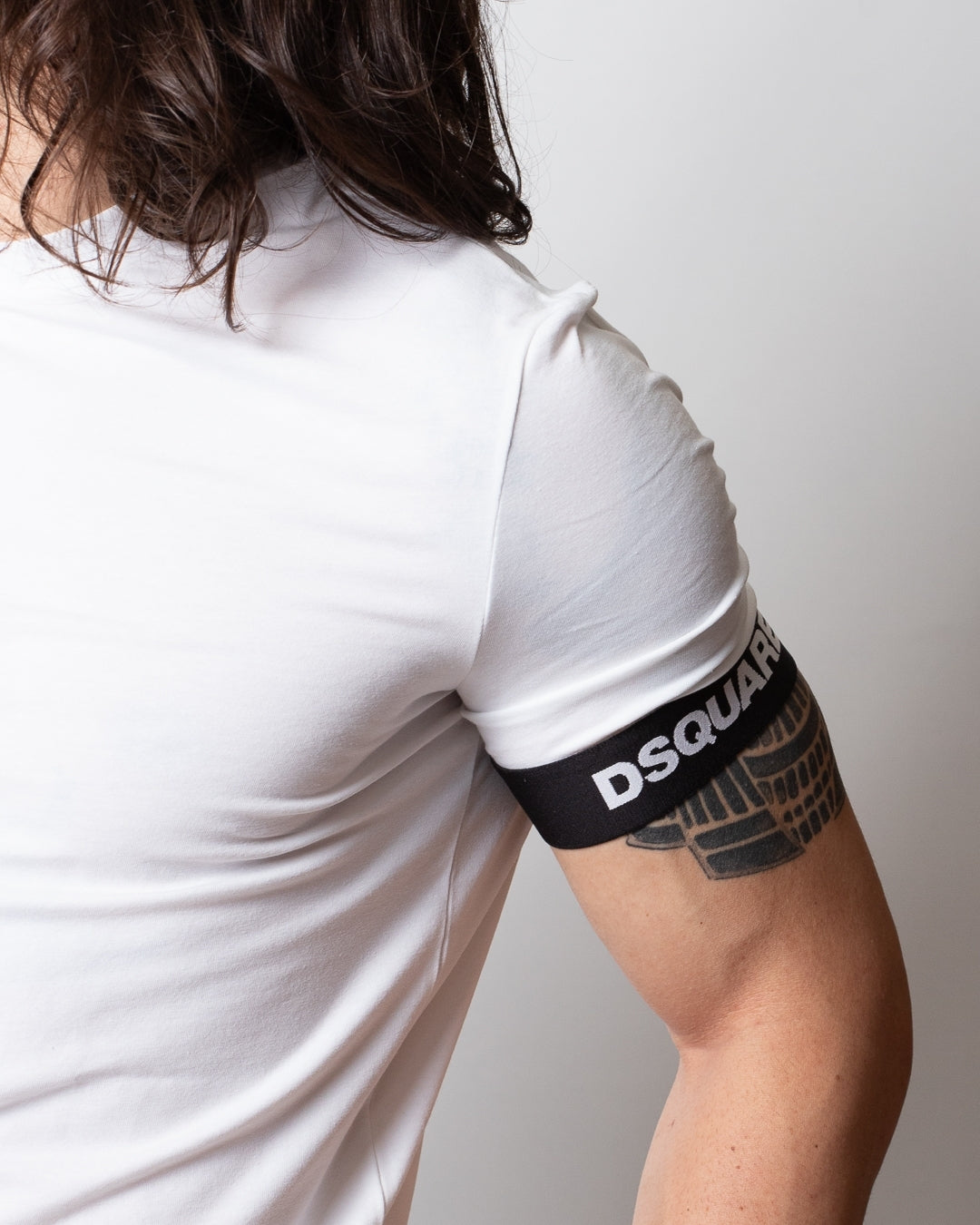 T-Shirt Dsquared2 con banda elastica logata