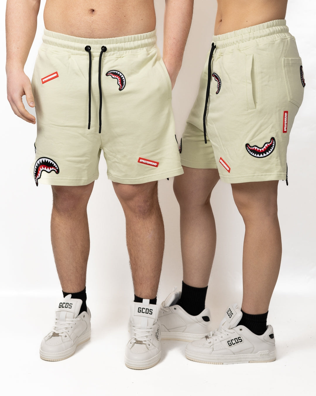 Bermuda Sprayground "Shark Patches sage"