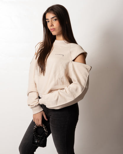 Felpa Richmond X girocollo con zip donna